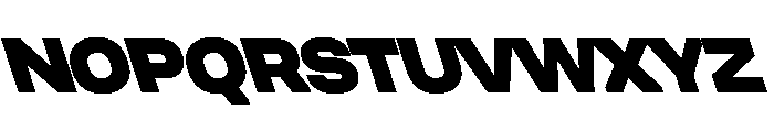 UniforaSemiexpanded BlackRetalic Instance Font UPPERCASE