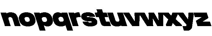 UniforaSemiexpanded BlackRetalic Instance Font LOWERCASE