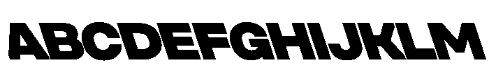 UniforaSemiexpanded BlackRetalic Font UPPERCASE