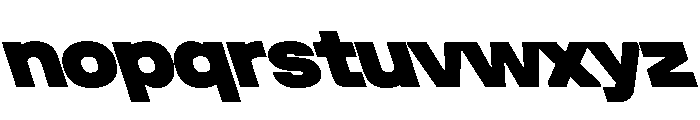 UniforaSemiexpanded BlackRetalic Font LOWERCASE