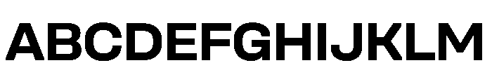 UniforaSemiexpanded Bold Instance Font UPPERCASE