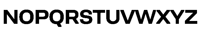 UniforaSemiexpanded Bold Instance Font UPPERCASE