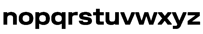 UniforaSemiexpanded Bold Instance Font LOWERCASE