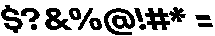 UniforaSemiexpanded BoldRetalic Font OTHER CHARS
