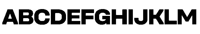 UniforaSemiexpanded Extrabold Instance Font UPPERCASE