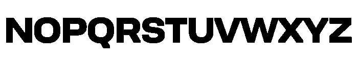 UniforaSemiexpanded Extrabold Instance Font UPPERCASE