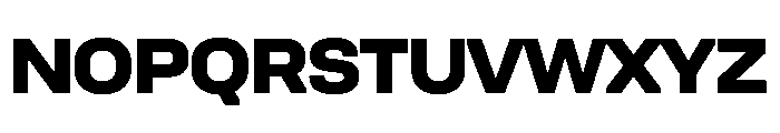 UniforaSemiexpanded Extrabold Font UPPERCASE