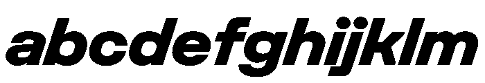 UniforaSemiexpanded ExtraboldItalic Instance FONT