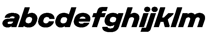 UniforaSemiexpanded ExtraboldItalic FONT
