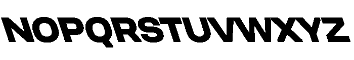 UniforaSemiexpanded ExtraboldRetalic Instance Font UPPERCASE