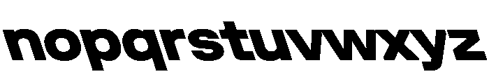 UniforaSemiexpanded ExtraboldRetalic Instance Font LOWERCASE