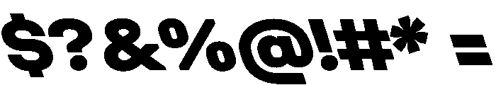 UniforaSemiexpanded ExtraboldRetalic Font OTHER CHARS