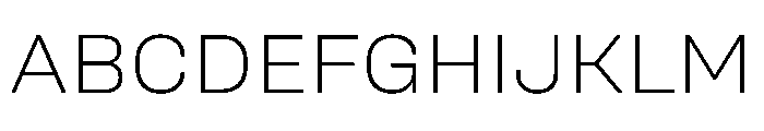 UniforaSemiexpanded Extralight Instance Font UPPERCASE