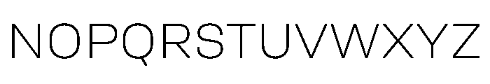 UniforaSemiexpanded Extralight Instance Font UPPERCASE