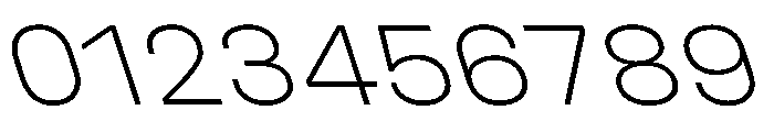 UniforaSemiexpanded ExtralightRetalic Instance Font OTHER CHARS