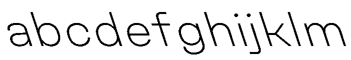 UniforaSemiexpanded ExtralightRetalic FONT