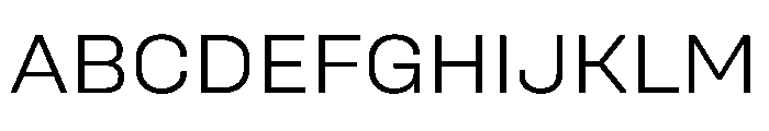UniforaSemiexpanded Light Instance Font UPPERCASE