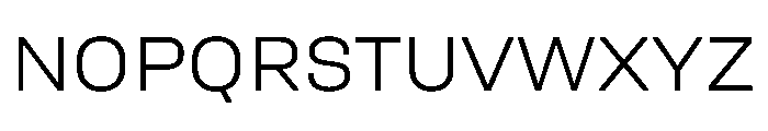 UniforaSemiexpanded Light Instance Font UPPERCASE
