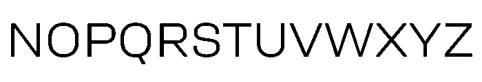 UniforaSemiexpanded Light Font UPPERCASE