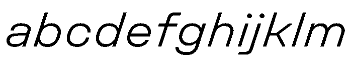 UniforaSemiexpanded LightItalic Instance FONT