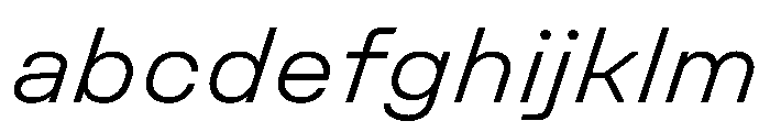 UniforaSemiexpanded LightItalic FONT