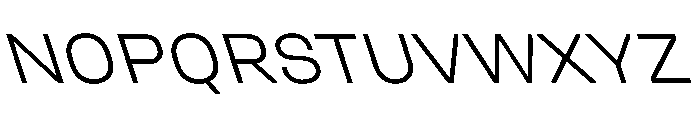 UniforaSemiexpanded LightRetalic Instance Font UPPERCASE
