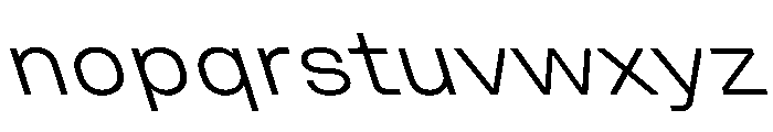 UniforaSemiexpanded LightRetalic Instance Font LOWERCASE