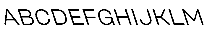 UniforaSemiexpanded LightRetalic Font UPPERCASE