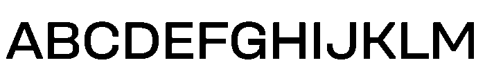 UniforaSemiexpanded Medium Instance Font UPPERCASE