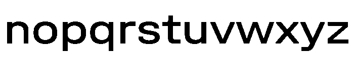UniforaSemiexpanded Medium Instance Font LOWERCASE