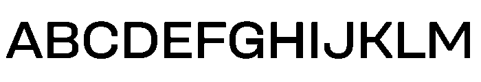 UniforaSemiexpanded Medium Font UPPERCASE