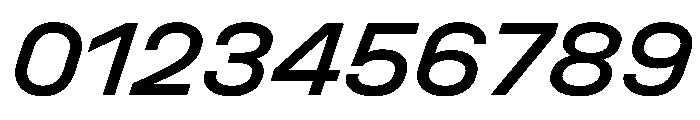 UniforaSemiexpanded MediumItalic Font OTHER CHARS