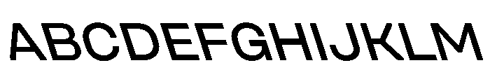 UniforaSemiexpanded MediumRetalic Instance Font UPPERCASE