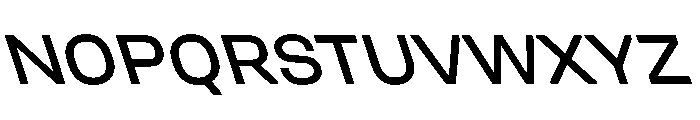 UniforaSemiexpanded MediumRetalic Instance Font UPPERCASE