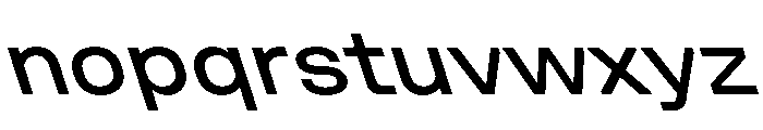 UniforaSemiexpanded MediumRetalic Instance Font LOWERCASE