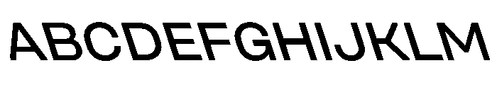 UniforaSemiexpanded MediumRetalic Font UPPERCASE