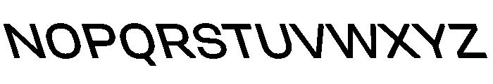 UniforaSemiexpanded MediumRetalic Font UPPERCASE