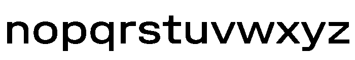UniforaSemiexpanded Medium Font LOWERCASE
