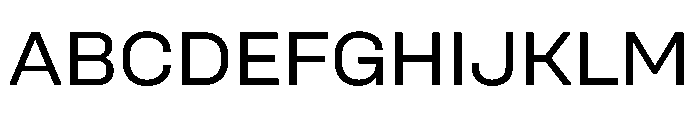 UniforaSemiexpanded Regular Font UPPERCASE