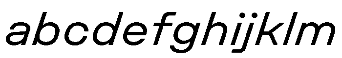 UniforaSemiexpanded RegularItalic Instance FONT