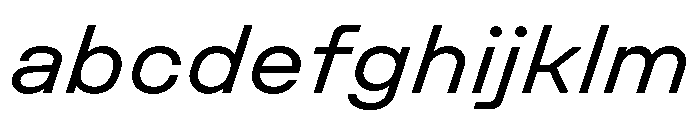 UniforaSemiexpanded RegularItalic FONT