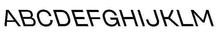 UniforaSemiexpanded RegularRetalic Instance Font UPPERCASE