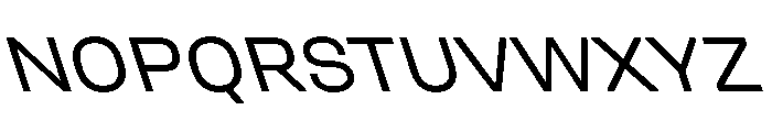 UniforaSemiexpanded RegularRetalic Instance Font UPPERCASE