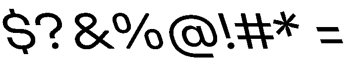 UniforaSemiexpanded RegularRetalic Font OTHER CHARS
