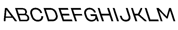 UniforaSemiexpanded RegularRetalic Font UPPERCASE