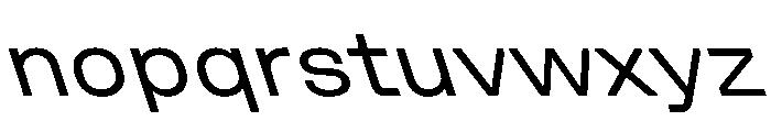 UniforaSemiexpanded RegularRetalic Font LOWERCASE