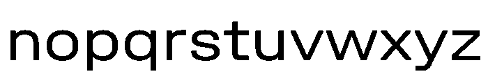 UniforaSemiexpanded Regular Font LOWERCASE
