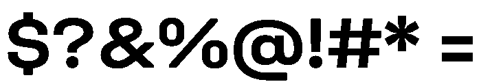 UniforaSemiexpanded Semibold Instance Font OTHER CHARS