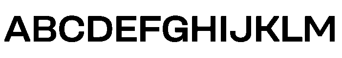 UniforaSemiexpanded Semibold Instance Font UPPERCASE