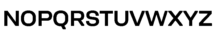 UniforaSemiexpanded Semibold Instance Font UPPERCASE